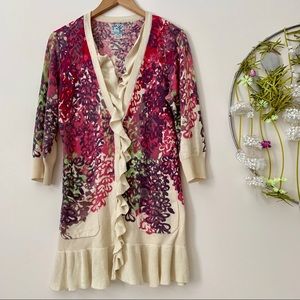 Tabitha Spilling Ruffles Anthropologie Cardigan
